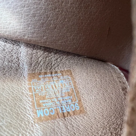 Sorel Tan Wedge Sandals - Picture 6 of 9